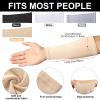 Eurzom 4 Pairs Skin Protection Sleeve for Arm Breathable Forearm Protector Arm Sleeve for Gardener Working Sport (9 Inch Long) view 2