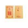 XIALON 1pc Marriage Fox Goddess Yuelao Metal Buddha Card Kaiguang Amulet Buddhist Gold Card view 1