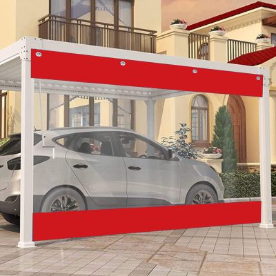 Outdoor Clear Waterproof Tarpaulin Side Panels, PVC Heavy Duty Transparent Tarp Curtains with Grommets, Weatherproof Partition Curtains for Pergola Porch Garden Gazebo,WH-1.72m(5.6 * 6.6ft)