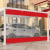 Outdoor Clear Waterproof Tarpaulin Side Panels, PVC Heavy Duty Transparent Tarp Curtains with Grommets, Weatherproof Partition Curtains for Pergola Porch Garden Gazebo,WH-1.72m(5.6 * 6.6ft) view 1