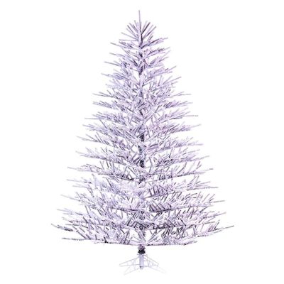 Vickerman 6.5' x 58" Flocked Pistol Pine Artificial Unlit Christmas Tree.