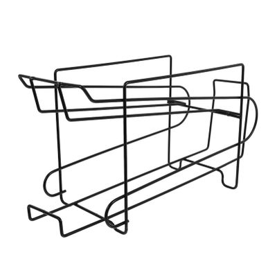 Housoutil Fridge Soda Can Dispenser 2-tier Soda Can Beverage Organizer Rack Shelf Wire Frame Stackable Beer Can Storage for Pantry or Refrigerator (13.17X7.07X5.50in)