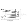 Housoutil Fridge Soda Can Dispenser 2-tier Soda Can Beverage Organizer Rack Shelf Wire Frame Stackable Beer Can Storage for Pantry or Refrigerator (13.17X7.07X5.50in) view 2