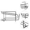 Housoutil Fridge Soda Can Dispenser 2-tier Soda Can Beverage Organizer Rack Shelf Wire Frame Stackable Beer Can Storage for Pantry or Refrigerator (13.17X7.07X5.50in) view 3