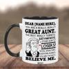 BECHUSKY Personalized Aunt Mug From Mothers Day Christmas Accent view 3