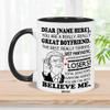 BECHUSKY Personalized Boyfriend Accent Mug Gift For Men On Fathers Day Christmas Birthday view 2