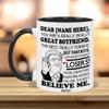 BECHUSKY Personalized Boyfriend Accent Mug Gift For Men On Fathers Day Christmas Birthday view 4