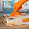 Glove Station Disposable Nitrile Gloves - 100-Count - Medical-Grade Non-Latex Gloves for Kitchen, Cleaning, and Cooking - Textured for Better Grip 5MM-S-Orange view 2