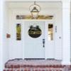 Man Cave Door Sign Home Decor Round Wood Wreaths Wall Hanging Sign Farmhouse Porch Sign Front Door Decoration for Housewarming Gift All Seasons Holiday,11In view 2
