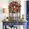 2022 New Fall Peony and Pumpkin Wreath Year Round, Farmhouse Fall Wreaths for Front Door, Durable Autumn Wreath with Maple Leaf Berry Pumpkin Pinecone Harvest Wreath for Halloween Home Decor (19.69IN) view 4