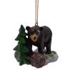 Bear Climbing Over a Log Christmas Ornament, Holiday Decor, Rustic Theme, 2.25 Inches view 2