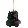 Bear Climbing Over a Log Christmas Ornament, Holiday Decor, Rustic Theme, 2.25 Inches view 3
