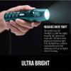GORILLA GRIP Powerful LED Handheld Tactical Flashlight, Teal Blue view 3