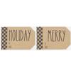 Rustic Farmhouse Christmas Gift Tag Stickers 2 x 3 Inch Holiday Labels, Roll of 100 Charming Holiday Adhesive to from Name Tags, Made in The USA view 3