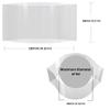 Supplement and Supply 105 x 56 mm Clear Perforated Shrink Band for Cosmetic Jars, Plastic Jars, Spice Jars & Tubs [Cap Diameter: 2 1/2"] Pack of 250 view 2