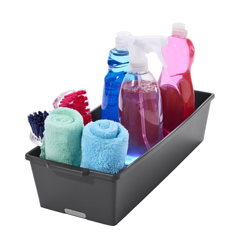 Antimicrobial Classic Large Deep Bin, Carbon
