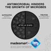 Antimicrobial Classic Large Deep Bin, Carbon view 3