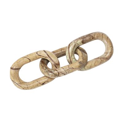 Bloomingville Decorative Marble Chain, Variegated Brown Tones