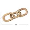 Bloomingville Decorative Marble Chain, Variegated Brown Tones view 2