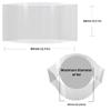 Supplement and Supply 94 x 56 mm Clear Perforated Shrink Band for Spice Jars, Small Jars & Cosmetic Jars [Cap Diameter: 2 1/4"] Pack of 250 view 2