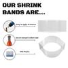 Supplement and Supply 94 x 56 mm Clear Perforated Shrink Band for Spice Jars, Small Jars & Cosmetic Jars [Cap Diameter: 2 1/4"] Pack of 250 view 3