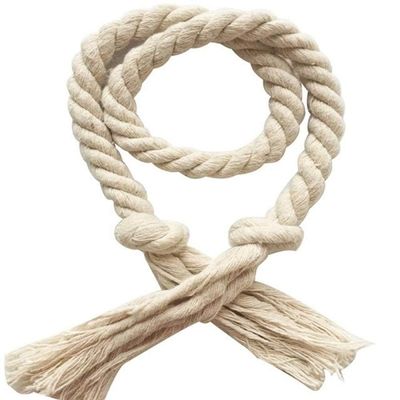 Home Solid Color Curtain Buckles Tie Rope Home Curtain Tieback Holder Clips for Curtains Hand Weaving Cotton Linen Rope 2pcs,01,2Pcs