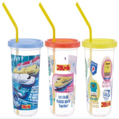 Skater SIH3ST-A Tumbler with Straw, 31.8 fl oz (320 ml), Plarail 22, Made in Japan