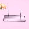 ORFOFE display storage shelf rack Wire Storage Basket Rack hanging fruit basket wire wall basket wall grid panel kitchen gold trim -mounted view 2