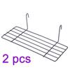 ORFOFE display storage shelf rack Wire Storage Basket Rack hanging fruit basket wire wall basket wall grid panel kitchen gold trim -mounted view 4