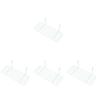 ORFOFE 4pcs Wire Storage Basket Rack Straight Shelf for Grid Panel Display White Practical Under-Shelf Organizer for Kitchen Pantry Laundry Closets and Bathrooms view 1
