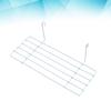 ORFOFE 4pcs Wire Storage Basket Rack Straight Shelf for Grid Panel Display White Practical Under-Shelf Organizer for Kitchen Pantry Laundry Closets and Bathrooms view 3