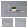 ORFOFE 4pcs Wire Storage Basket Rack Straight Shelf for Grid Panel Display White Practical Under-Shelf Organizer for Kitchen Pantry Laundry Closets and Bathrooms view 4