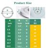 1PCS Table Bearing For Lazy Susan,Rotating Bearing Turntable, Aluminium Alloy, Smooth, Metal,with Silicone Suction Cup Cushion,for Kitchen Dining Table, 1 Pcs, Round Table Swivel view 3