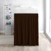 1000 Thread Count 100% Egyptian Cotton - Chocolate Split Corner Ruffled Extra Long Dorm Room Bed Skirt with Three Side Coverage in Twin XL Size [39" x 80"+ 42" inch Drop] view 4