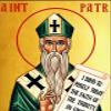 Saint Patrick icon, Handmade Greek Orthodox Catholic icon of St Patrick, Byzantine Art wall Hanging icon Wood Plaque, Religious Gift 7x10cm view 3