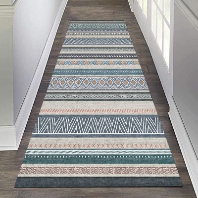 GRAPKS Modern Washable Area Rug Soft Easy to Clean Entryway Narrow Runner Rug Non-Slip Long Carpet Runners for Hallway 100/200/300/400/500/600cm Length (Size : 2 ft x 6.6 ft)