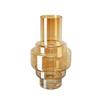 A&B Home Amber Cylindric Glass Vase - Geometrical Decorative Vase, Tabletop Home Decor, Bedroom Living Room Accent Piece Entryway Console Table Sideboard Flower Vase, 8" x 8" x 14" view 1