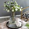 A&B Home Smoked Cylindric Glass Vase - Geometrical Decorative Vase, Tabletop Home Decor, Bedroom Living Room Accent Piece Entryway Console Table Sideboard Flower Vase, 8" x 8" x 14" view 3