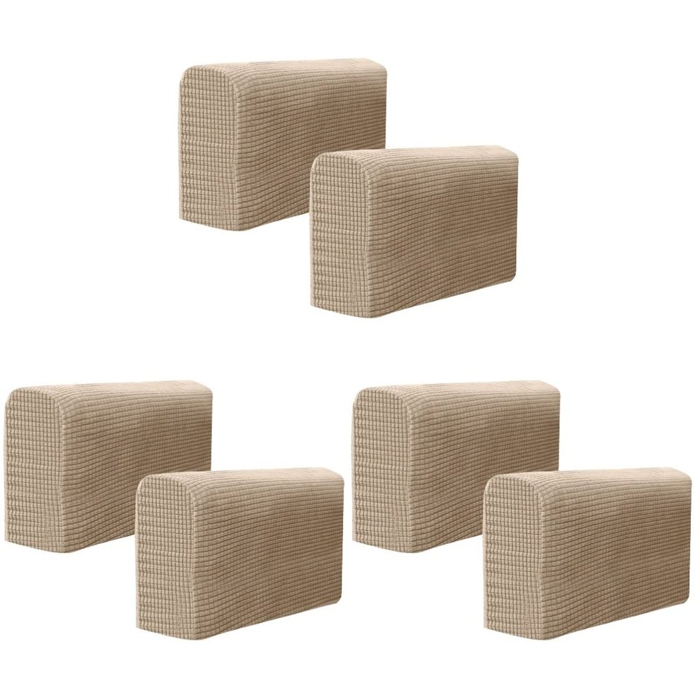 ORFOFE 3sets Sofa Armrest Cover for Moving Couch Moving Cover Protector Sofa Towel (Light Grey) 2pcs*3