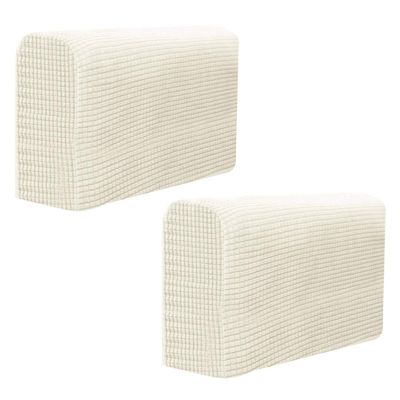 ORFOFE Elastic Armrest Cover 2pcs Sofa Armrest Covers for Moving Fitted Sofa Slipcover Protective Towels