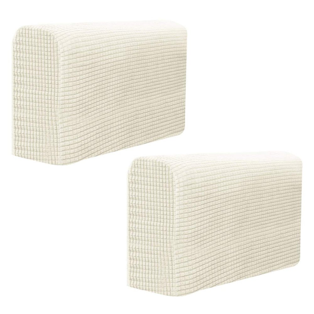 ORFOFE Elastic Armrest Cover 2pcs Sofa Armrest Covers for Moving Fitted Sofa Slipcover Protective Towels