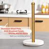 Heavy Weighted Paper Towel Holder, Easy One-Handed Design for Kitchen Stand Paper Towel Dispenser, Sturdy Base for Standard Paper Towel Rolls and Mega Paper Towel Roll (Gold Brushed) view 3