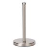 Heavy Weighted Towel Holder, Easy One-Handed Design for Kitchen Stand Dispenser, Sturdy Base for Standard and Mega Paper Rolls (Brushed - Stainless Steel Base) view 1