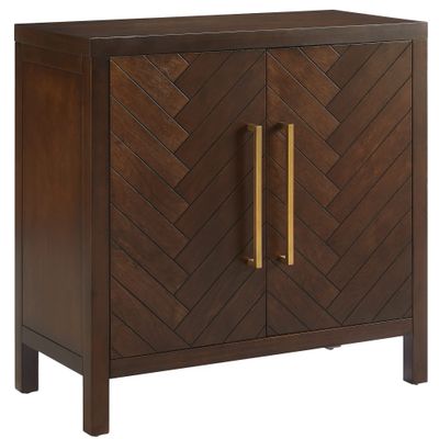 Crosley Furniture Darcy Accent Storage Cabinet, Bar, Buffet for Kitchen, Living Room, or Entryway, Dark Brown