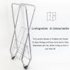 WDJBPSH Large Laundry Trolley for Towel Storage, Movable Dirty Clothes Basket Organizer Bucket for Hotel/Barbershop/Home/SPA, 44x34x76cm view 4