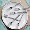 Anjali Enterprises 12 Pieces Stainless Steel Forks Set for Dining Table, Dinner Fork, 15.5 cm, Silver, Set of 12 view 1