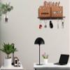 My Dream Carts Sweet Home MDF Wood Wall Mounted Design Family Key Holders for Wall Decor Wooden Stylish Hook Stand Key Organizer for Decor Home Office, Living Room, Hall, Kitchen Mobile Charge Stand view 4