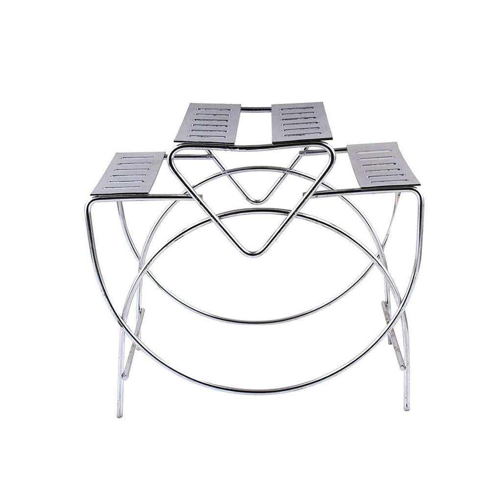 Anjali Enterprises Stainless Steel Spoon Stand/Spoon Holder/Cutlery Rack for Kitchen & dinning Table (Only Stand) Medium Silver