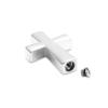 SHEIL Cross Shape Human/Animal Ashes Urn Necklace Stainless Steel Cremation Jewelry with Cross Inner Urn Engravable,1 view 2