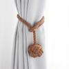 2Pcs Handmade Tassel Curtain Tieback Room Accessories Curtain Buckle Rope Home Decoration Holdback Window Fringe,Golden,4pcs view 1